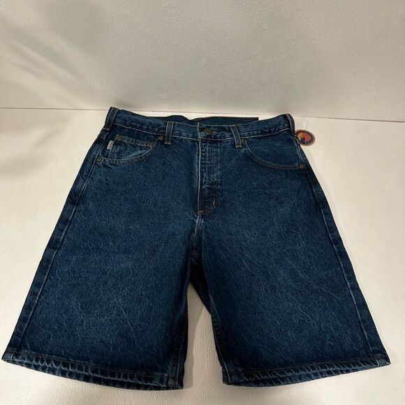 Vintage Carhartt Made in USA Relaxed Fit Jean Shorts NWT | 15oz Denim size 31 - Picture 1 of 13